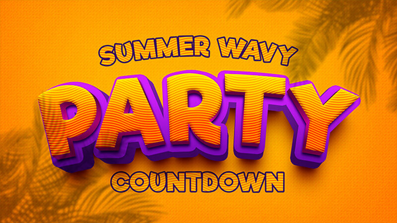 Summer Wavy Party Countdown